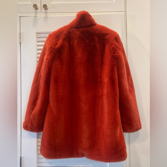 Apparis Sophie Faux Fur Coat Ginger - Picture 5 of 15